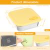 4 Pcs Stainless Steel Lunch Box Single/Double Grid Sandwich Container  with Lid Reusable Sealed Leak Proof Fruit Salad Bento Box