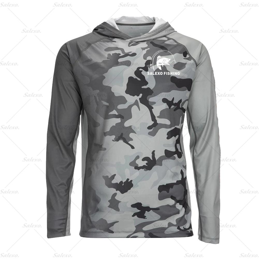 Fishing Clothing Men's Long Sleeve Sunscreen UV Protection Top Breathable Quick Dry Jacket Summer Fishing Shirt