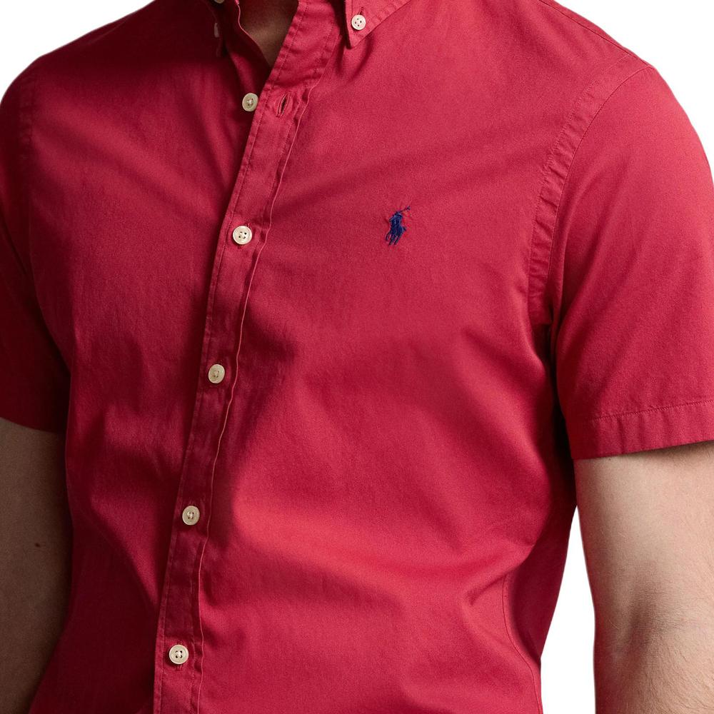 Polo Ralph Lauren Ss24 Pony Logo Embroidered Short Sleeve Shirt Men Shirts 710784554-003