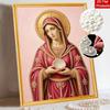 DIY 3D Pearl Diamond Painting Art Set Virgin Mary Religious Home Decor Art Set Wall Art