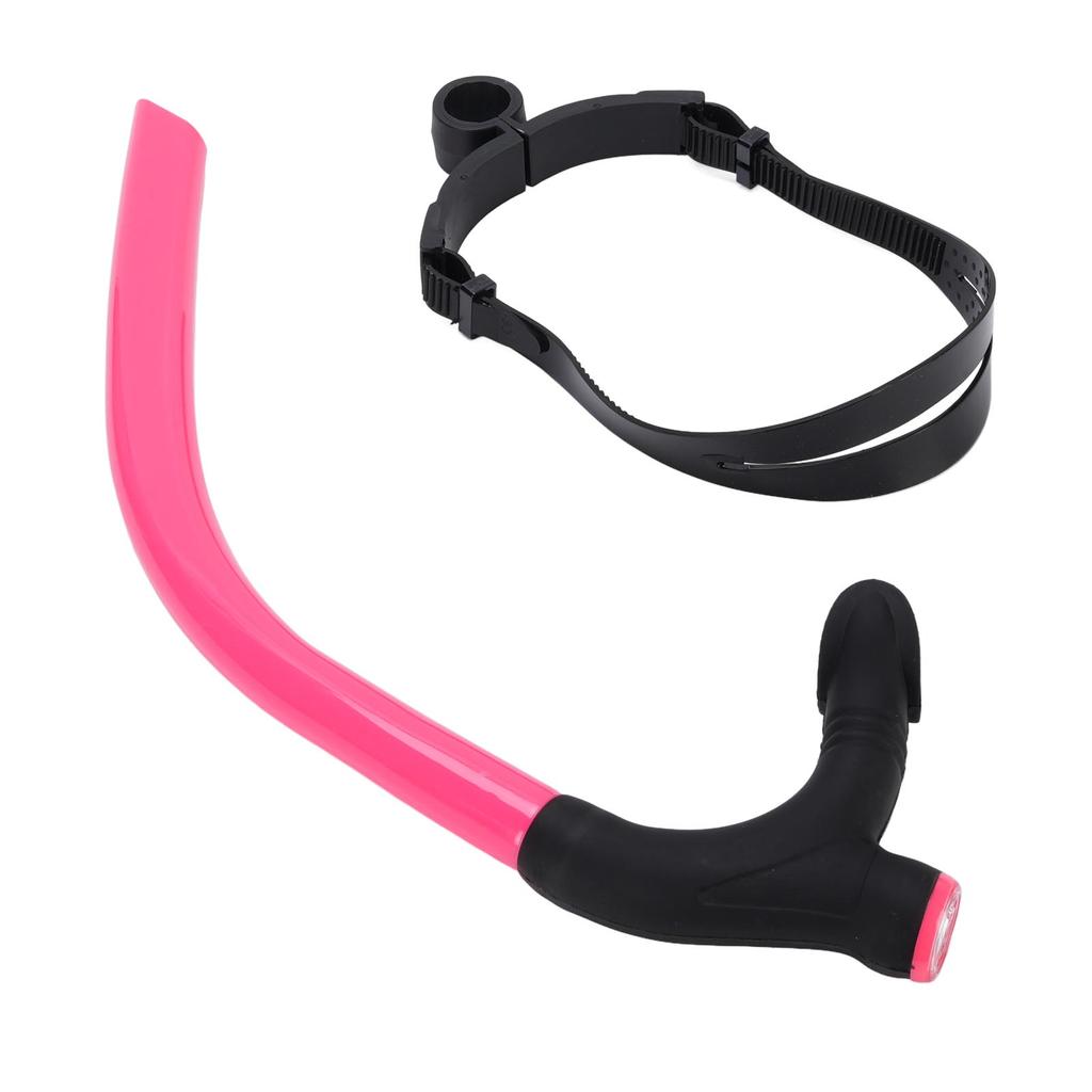 Swimming Breathing Tube with Strap Silicone Mouthpiece Adults Diving Front Training Snorkel for