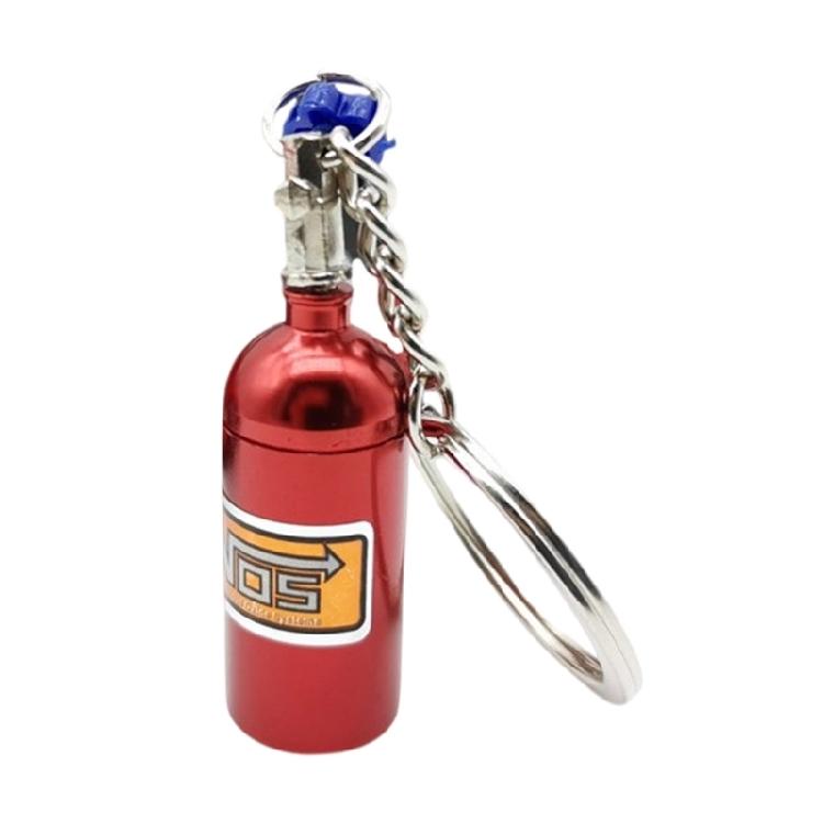 Car Enthusiast's Essential Gas Accelerators  Bottle Keyring With Fixed Chain Suitable for Daily Use & Shows