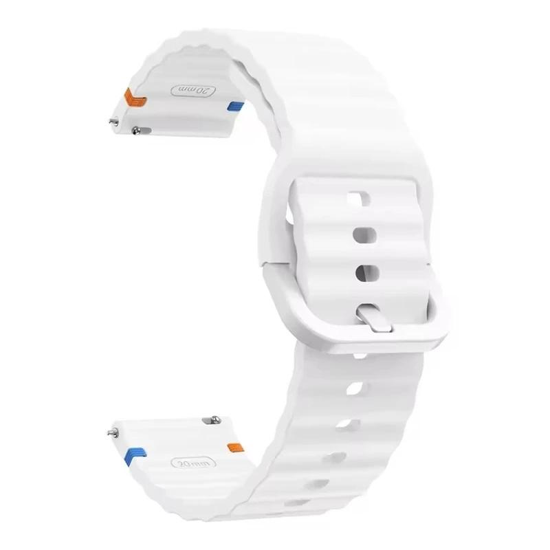 22mm 20mm Silikonarmband für Samsung Galaxy Watch 7 6 5 4 44mm 40mm 6 Classic Active 2 Sportarmband für Huawei Gt Uhrenarmband
