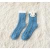 Autumn and Winter New Women's Medium Tube Cartoon Animal Three-dimensional Coral Fleece Socks Doll Women's Socks Floor Socks Home Sleep Socks Women