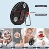 30x Magnifying Mirror With Light, 15cm 3 Color Modes Dimming, With 3 Suction Cups And 360 Table Stand