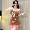 Sexy Goody Bear Lingerie Cosplay Outfit: Cute Male Servant Costume, Plus Size, Cartoon Style