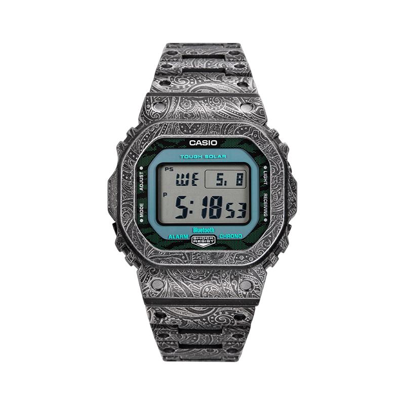 Casio Spersonalizowany zegarek zmodyfikowana seria pozytywna synchronizacja czasu Bluetooth metal zaawansowane grawerowanie retro postarzany więc GW-B5600MG-1