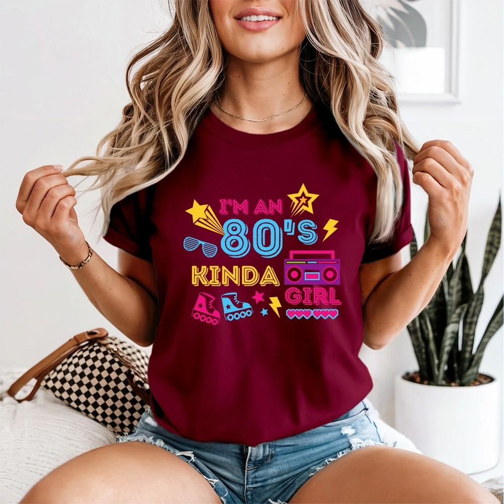 I Love The 80s Unisexs T Shirt Retro Fancy Dress Party Pop Star Tops