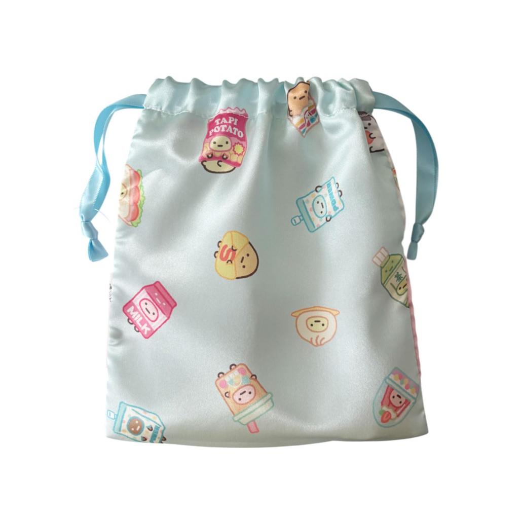 Small Planet Sumikko Gurashi Ribbon Drawstring Bag Wakuwaku Tapioca Convenience Store