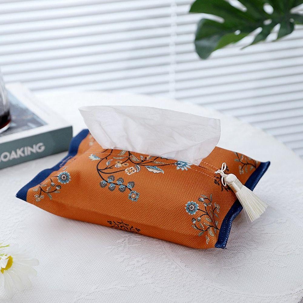18x24cm Tissue Box Holder American Napkin Paper Box Elegant Short Plush Tissue Bag Car