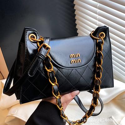 Rhombus Chain Bag Women's Autumn and Winter 2025 New Niche Design Shoulder Messenger Bag High-end Women's Small Square Bag