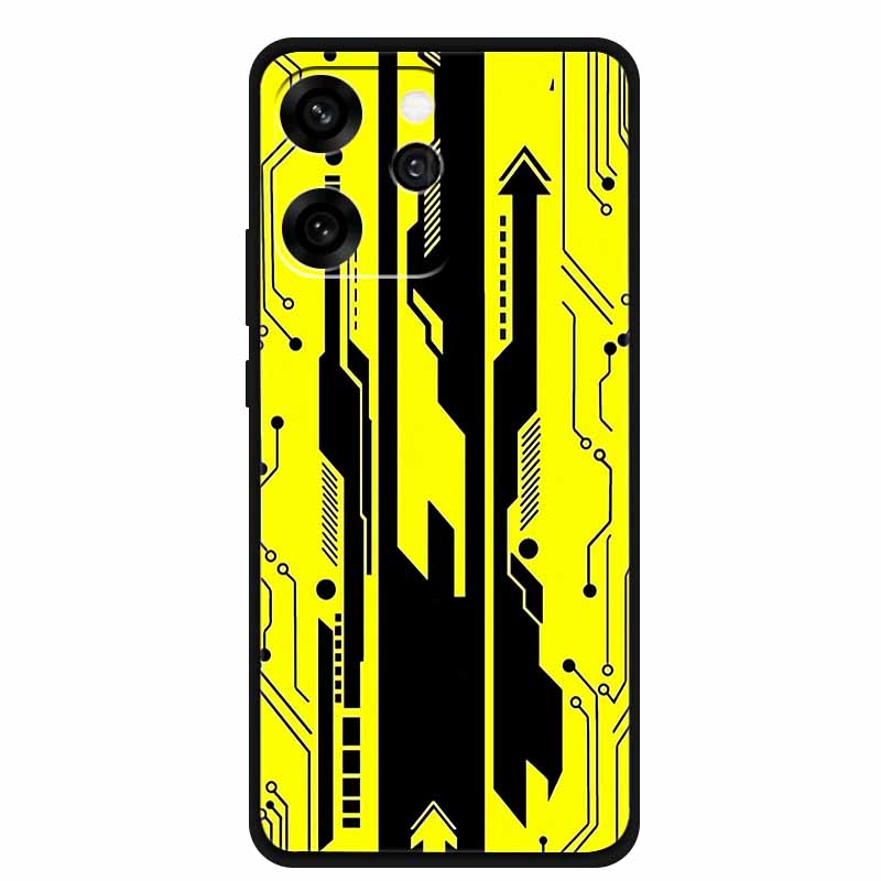 For Oppo Reno15 Phone Case TPU Soft Silicone Tech Style Case for Oppo Reno 15 Flower Heart-shaped Protector Cover PLW110 Coque