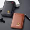 Weiches Leder Auto-Emblem Geldbörse Kreditkarten Führerschein Portemonnaie Zubehör Für Porsche 911 Cayenne 918 Pajun 718 Panamera Macan
