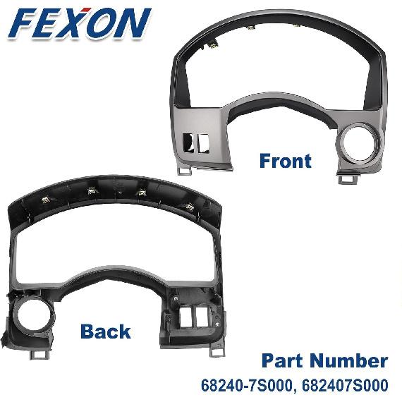 Trument Cluster Dash Panel Gauge Cover Bezel Trim Compatible With Nissan Titan, Armada 2004 2005 2006 Replace 68240-7S000