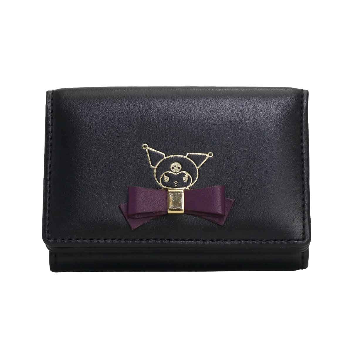 

Кошелек Sanrio Trifold Wallet из натуральной кожи My Melody Kuromi 12191 [Sanrio] женский (Куроми Блэк) чёрный
