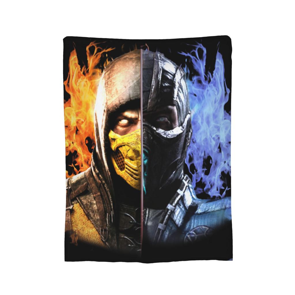 Mortal Kombat X Scorpion VS Sub Zero MKX Liu Kang Game Blankets Fleece Funny Throw Blanket for Home Spring/Autumn