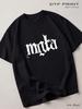 Black T-shirt Mgla (Mist), Metal Back In