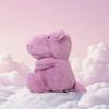 26CM Cute Purple Hippo Soft Plush Toy Stuffed Lavender Hippo Animal Doll Cartoon Plush Doll Home Decoration Birthday Kids Gift