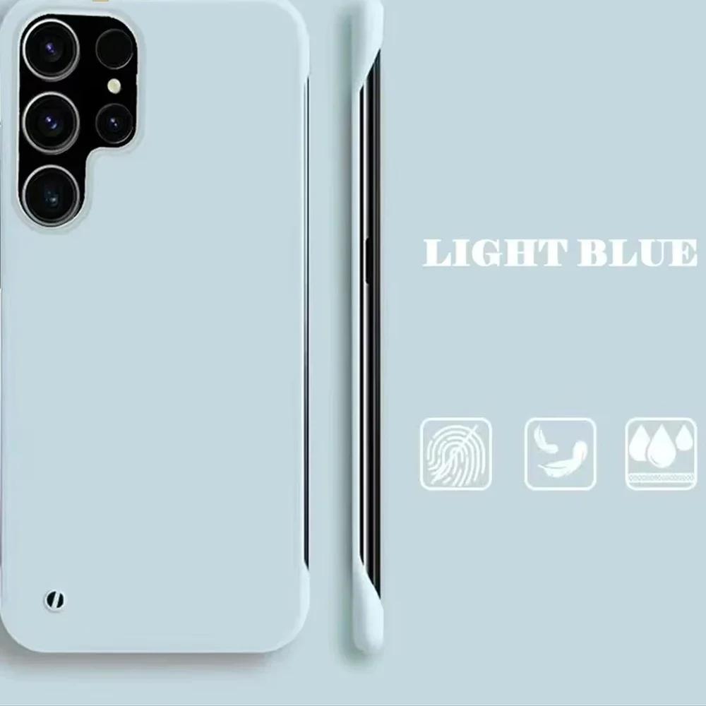 Slim Frameless PC Case for Samsung Galaxy A6 A A3 A16 A4 A3 A2 A1 A34 A33 A32 A31 A24 A36 Matte Ultra Thin Hard Cover