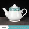 Set di stoviglie smaltate in stile cinese: Set di 4 ciotole, piatti e stoviglie in ceramica per uso in ristoranti e hotel