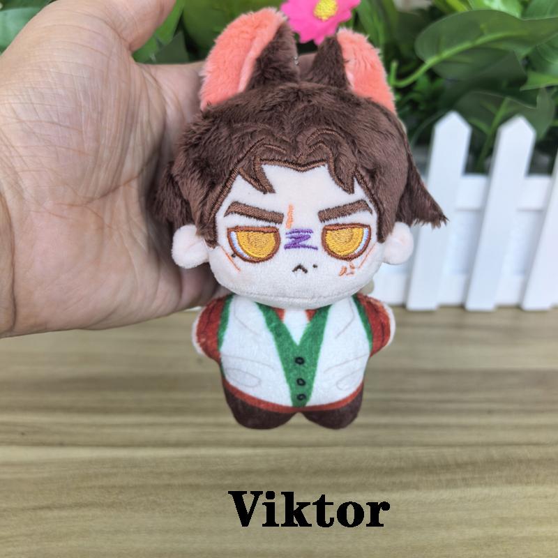 10cm Niedliche Cosplay Anime Spiel Pulver Jinx / Maschinenbote Viktor / Caitlyn Kiramman Plüschtiere Schlüsselanhänger Plüschtier Puppe About 10cm