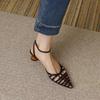 Pointed Toe Shoes Women's High Heels 2025 Fashion High Heels High Heels Summer Party Office Ladies Ladies Sandals Zapatos Mujer