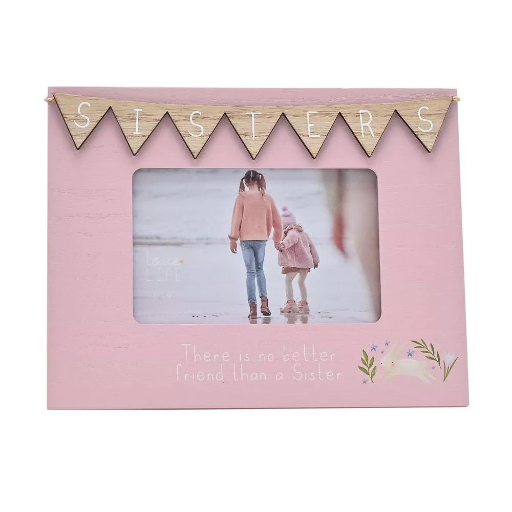 Celebrations Love Life Sisters Bunting Frame
