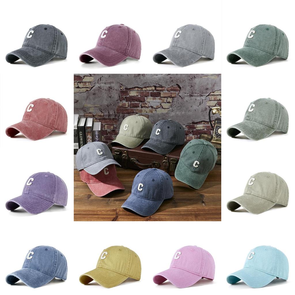 Vintage Water Wash Baseball Cap For Women And Men With Sun Protection And Breathability