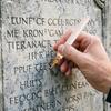 Touch Up Pen for Tombstone Restoration Precision Tip Monument Restoration Marker Waterproof Weather-Resistant Stone Pen Fast-Drying for Stone