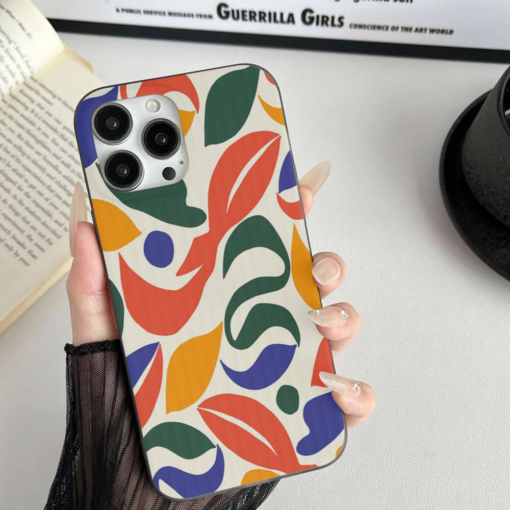 Funny Henri Matisse Art Painting For iPhone 17 16 15 14 13 12 11 Pro Max Plus Pro Corrugated Shockproof Matte Phone Cover