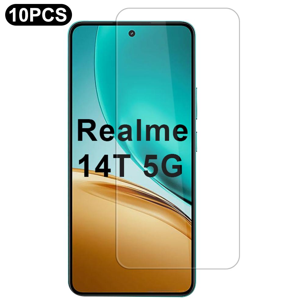 10Pcs/Pack For Realme 14T 5G Screen Protector High Transparency Protective Film