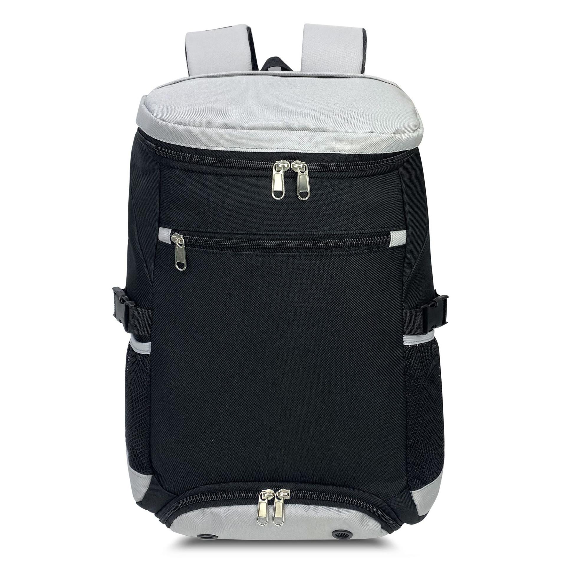 

Рюкзак для тенниса большой емкости, дышащий рюкзак для бадминтона с отделением для обуви чёрный/серый