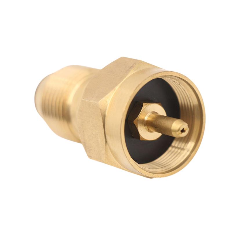 Propane Tank Refill Adapter Gas Cylinder Canister Filler Coupler Brass Accessories For 1Lb Small Cylinders