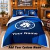 Millwall Pattern Bedding 3Pcs Set Custom Name, Bed Sheet And Pillowcases For Home Bedroom