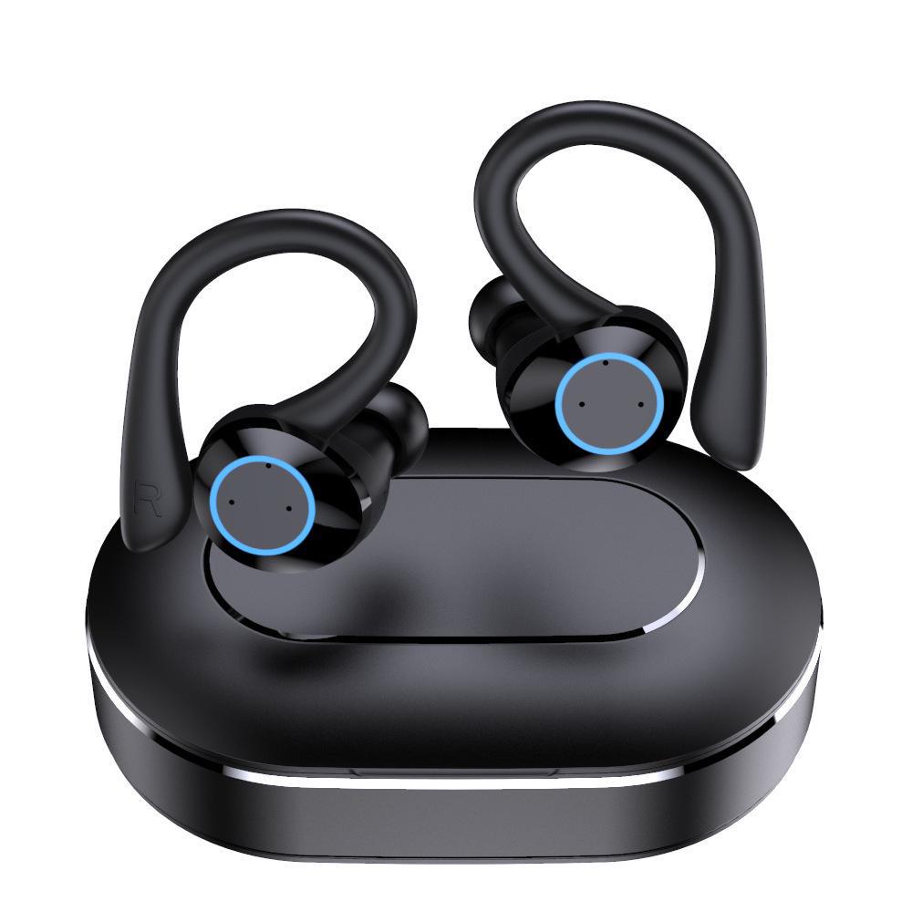 אוזניות ספורט אלחוטיות בלוטות' נוחות במיוחד עם ביטול רעשים, עיצוב וו לאוזן וחיי סוללה ארוכים