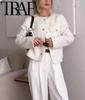 Women's European & American Style Pocket Decor Short Cardigan for Autumn & Spring