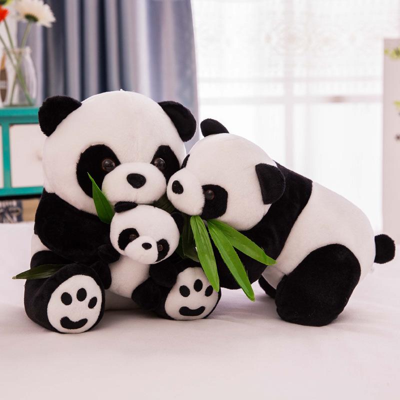 Panda Doll Plush Toy National Treasure Simulation Red Panda Doll Small Pendant Rag Doll Children'S Birthday Gift