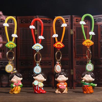 Ancient-style Tang Dynasty Candy Keychain Pendant Cute Doll Tag