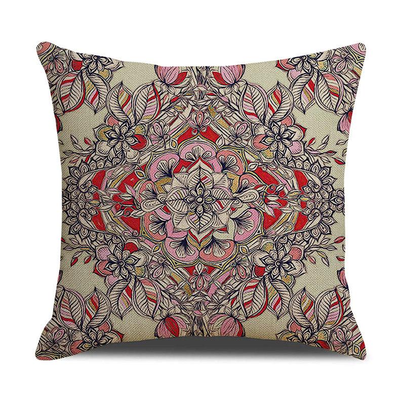 Pattern Printed Pillowcase Bedroom Sofa Cushion Cover Linen Pillowcase Geometric Nordic Style Side Sleeping