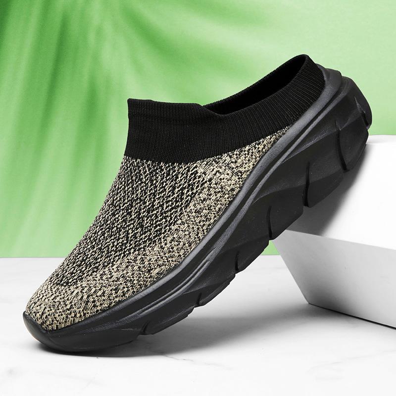 Chinelos Masculinos Novos de Verão Respiráveis para Casa e Interior Chinelos Masculinos com Solado Grosso Slides Calçados de Caminhada da Moda Masculinos chanclas de hombre