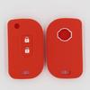 2 Button Silicone car Cover Flip Folding Key Shell Protector For Nissan Micra K12 Note Navara Qashqai PATHFINDER Keyless