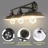 3 Light Vintage Bedside Antique Wall Mount Light Wall Sconce Fixture Bathroom Vanity Light Industrial Indoor Wall Lamp