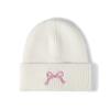 Winter Knitted Beanie Hat For Women Bow Embroidery Beanies Cap Fashion Ski Warm Korean Style Skullies Caps Hip Hip Casual Y2K Pullover Cap