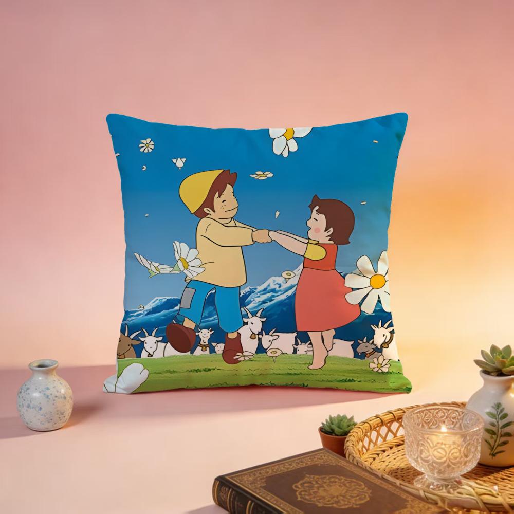Trending HHeidi Girl of the Alpsed Cushion Cover Premium SkinFriendly Pillow Case MultiPurpose for Home Office Travel