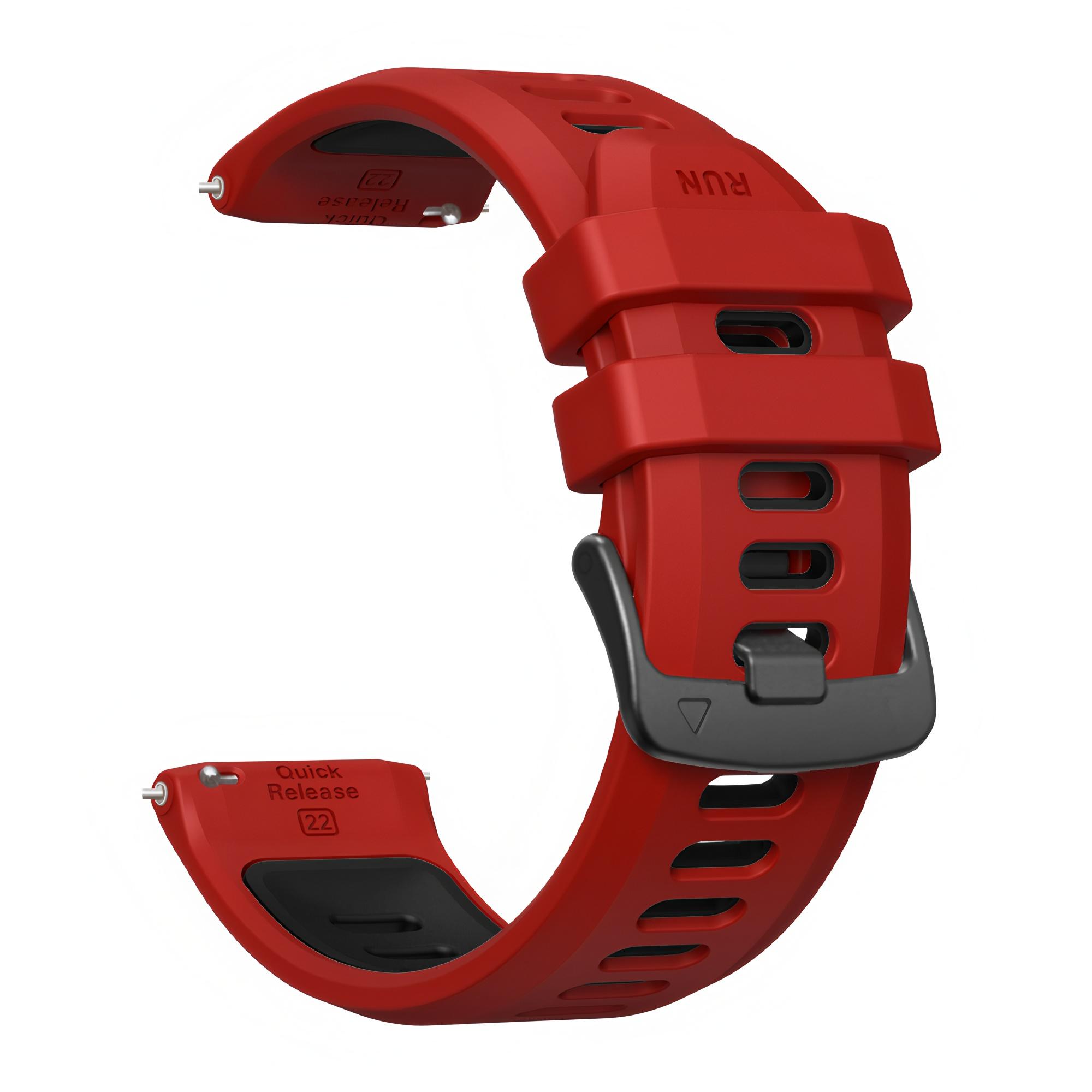 

Двухцветный силиконовый ремешок для часов 22 мм для Suunto Run/RACE S/Ocean/Vertical Спортивный ремешок-браслет для Suunto 5 9 Peak Pro Браслет на запястье 22mm красный черный