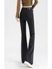 High-Waisted Slim Fit Micro Flare Blue Jeans: Fashionable Casual Style for Tall Women's Autumn/Winter Wardrobe.
