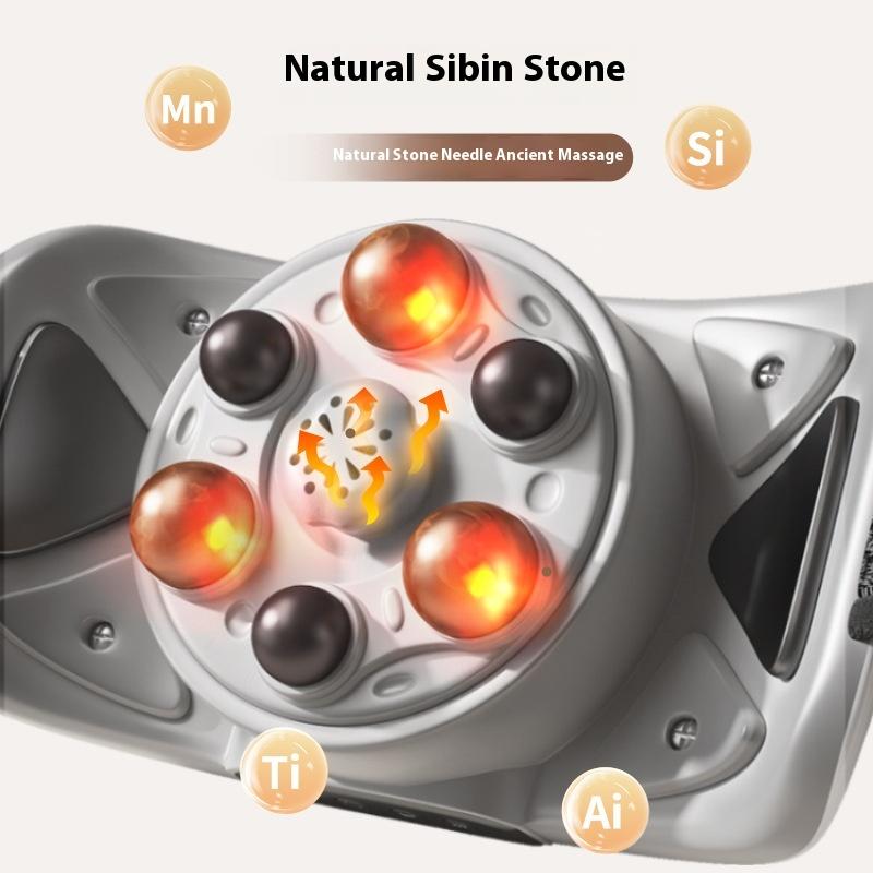 Automatic Heated Abdominal Massager Vibrating Recharge Wireless Massager Belt for Waist Back Warm Compress Slimming Massage Belt