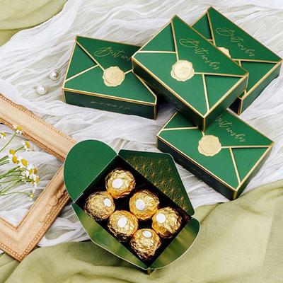 10Pcs Lightweight Candy Box Fine Workmanship Paper Decorative Portable Gifts Candy Case for Wedding