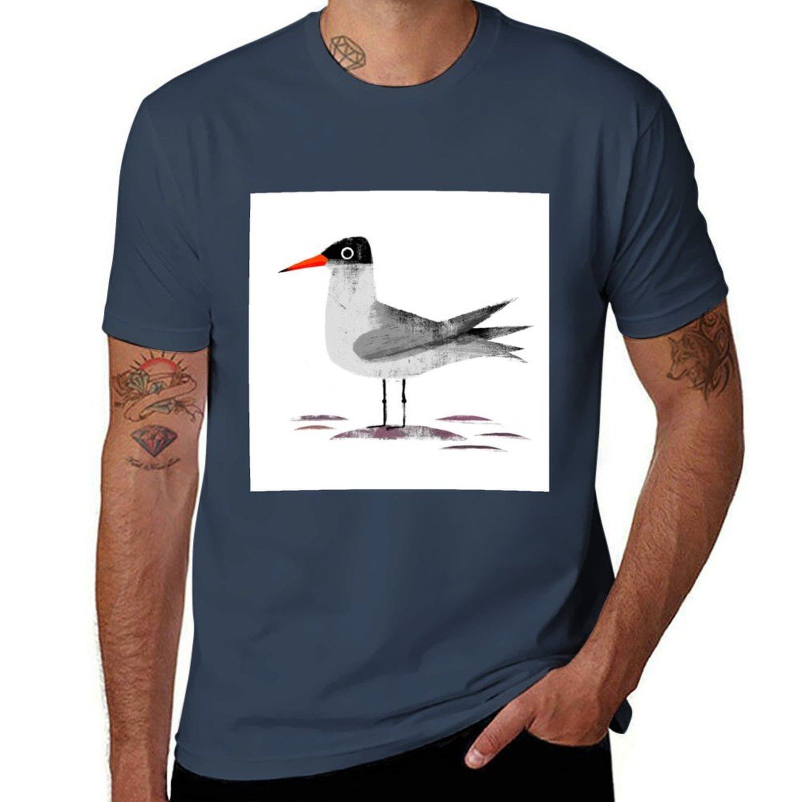 Caspian Tern TShirt Casual Basic Street Style TShirt S