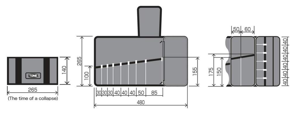 TONE Tool Bag BG1 Black (Multi-type)